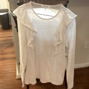 Frame 100% linen white, long sleeve shirt